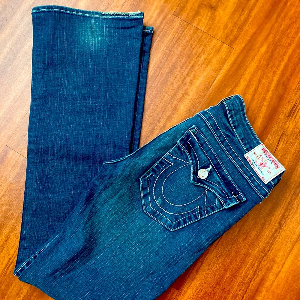 True Religion Medium Wash Bootleg Jeans